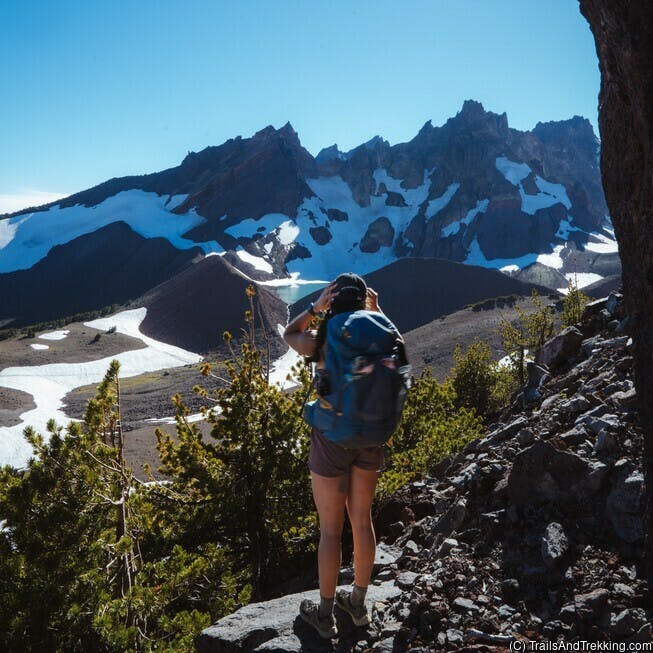 See the best of the Three Sisters Wilderness on this challenging multi-day backpacking loop around Broken Top.