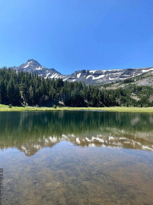 Golden Lake, Three Sisters Wilderness, Oregon.